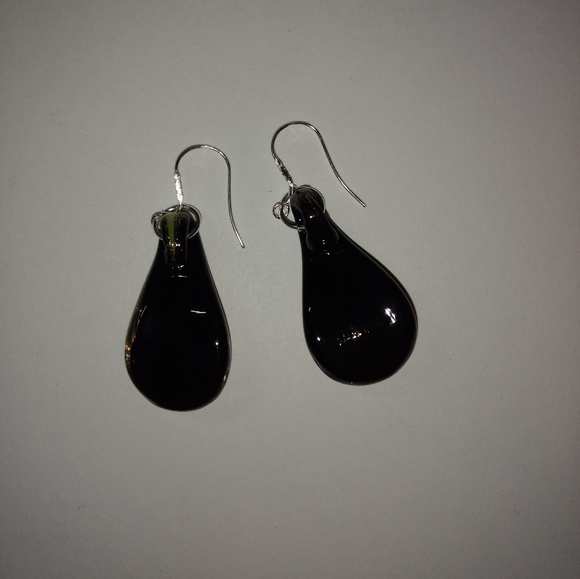 Blown Glass with Sterling Earrings Hooks - Picture 8 of 8